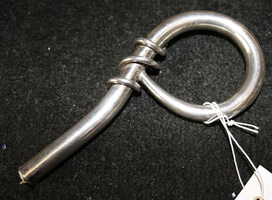 German 800 standard silver snake parosol handle